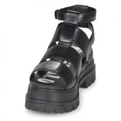 Chaussures Femme Sandales et Nu-pieds Buffalo ASPHA GLD Noir -Sandales Soldes Boutique 21323860 500 C