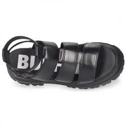 Chaussures Femme Sandales et Nu-pieds Buffalo ASPHA GLD Noir -Sandales Soldes Boutique 21323860 500 F