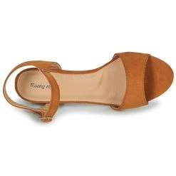 Chaussures Femme Sandales et Nu-pieds Moony Mood MEGANE Camel -Sandales Soldes Boutique 21325027 500 F