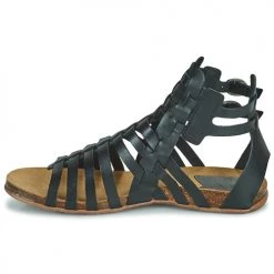 Chaussures Femme Sandales et Nu-pieds Kickers ANASPART Noir -Sandales Soldes Boutique 21325125 500 D