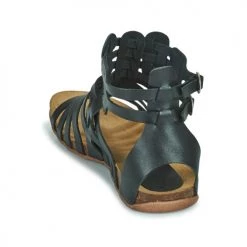 Chaussures Femme Sandales et Nu-pieds Kickers ANASPART Noir -Sandales Soldes Boutique 21325125 500 E