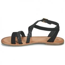 Chaussures Femme Sandales et Nu-pieds Kickers DIAPPO Noir -Sandales Soldes Boutique 21325128 500 D