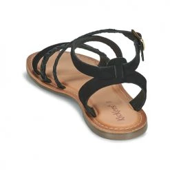 Chaussures Femme Sandales et Nu-pieds Kickers DIAPPO Noir -Sandales Soldes Boutique 21325128 500 E