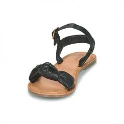 Chaussures Femme Sandales et Nu-pieds Kickers DIVALY Noir -Sandales Soldes Boutique 21325129 500 C