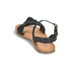 Chaussures Femme Sandales et Nu-pieds Kickers DIVALY Noir -Sandales Soldes Boutique 21325129 500 E