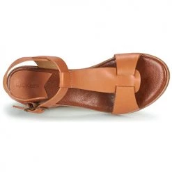 Chaussures Femme Sandales et Nu-pieds Kickers VALMONS Marron -Sandales Soldes Boutique 21325130 500 F