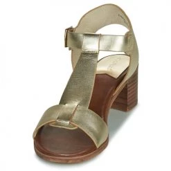 Chaussures Femme Sandales et Nu-pieds Kickers VALMONS Doré -Sandales Soldes Boutique 21325132 500 C