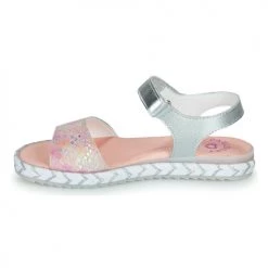 Chaussures Fille Sandales et Nu-pieds Pablosky TAUDE Argenté / Rose -Sandales Soldes Boutique 21325513 500 D