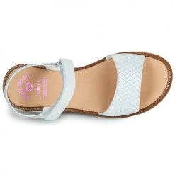Chaussures Fille Sandales et Nu-pieds Pablosky TAUL Blanc -Sandales Soldes Boutique 21325517 500 F