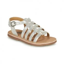 Chaussures Fille Sandales et Nu-pieds Citrouille et Compagnie MAYANA Silver