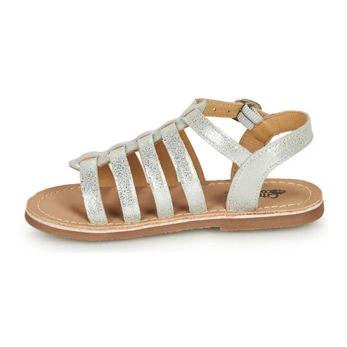 Chaussures Fille Sandales et Nu-pieds Citrouille et Compagnie MAYANA Silver 4 Chaussures Fille Sandales et Nu-pieds Citrouille et Compagnie MAYANA Silver – Image 4