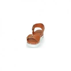 Chaussures Femme Sandales et Nu-pieds Mustang RESHA Camel -Sandales Soldes Boutique 21394234 500 C