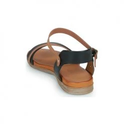 Chaussures Femme Sandales et Nu-pieds Mustang NONA Noir -Sandales Soldes Boutique 21394239 500 E