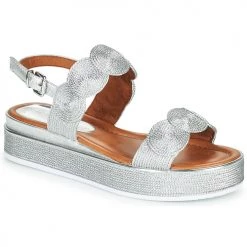 Chaussures Femme Sandales et Nu-pieds Marco Tozzi SILIVA Argenté