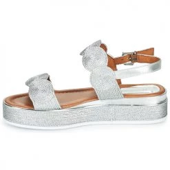 Chaussures Femme Sandales et Nu-pieds Marco Tozzi SILIVA Argenté -Sandales Soldes Boutique 21395854 500 D