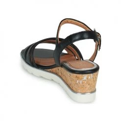 Chaussures Femme Sandales et Nu-pieds Marco Tozzi LETIZIA Noir -Sandales Soldes Boutique 21395862 500 E