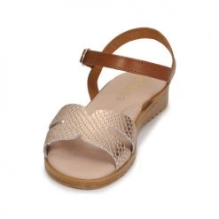 Chaussures Fille Sandales et Nu-pieds Citrouille et Compagnie POLPETTE Camel -Sandales Soldes Boutique 21405073 500 C