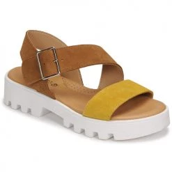 Chaussures Fille Sandales et Nu-pieds Citrouille et Compagnie PIPOTI Camel / Jaune