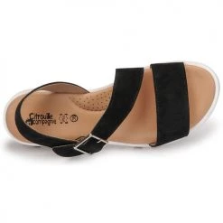 Chaussures Fille Sandales et Nu-pieds Citrouille et Compagnie PIPOTI Noir -Sandales Soldes Boutique 21405076 500 F