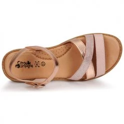 Chaussures Fille Sandales et Nu-pieds Citrouille et Compagnie IZOEGL Rose -Sandales Soldes Boutique 21405078 500 F