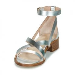 Chaussures Femme Sandales et Nu-pieds Casual Attitude COUTIL Argenté -Sandales Soldes Boutique 21406734 500 C