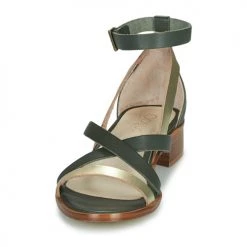 Chaussures Femme Sandales et Nu-pieds Casual Attitude COUTIL Vert / Bronze -Sandales Soldes Boutique 21406737 500 C