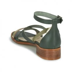Chaussures Femme Sandales et Nu-pieds Casual Attitude COUTIL Vert / Bronze -Sandales Soldes Boutique 21406737 500 E
