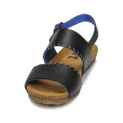 Chaussures Femme Sandales et Nu-pieds Art CRETA Noir / Bleu -Sandales Soldes Boutique 21424531 500 C