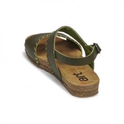 Chaussures Femme Sandales et Nu-pieds Art CRETA Kaki -Sandales Soldes Boutique 21424532 500 E