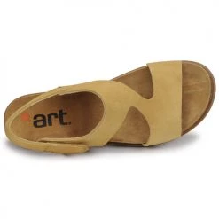 Chaussures Femme Sandales et Nu-pieds Art RHODES Moutarde -Sandales Soldes Boutique 21424544 500 F
