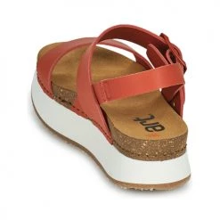 Chaussures Femme Sandales et Nu-pieds Art MYKONOS Rouge -Sandales Soldes Boutique 21424547 500 E