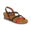 Chaussures Femme Sandales et Nu-pieds Art I LIVE Marron / Rouge