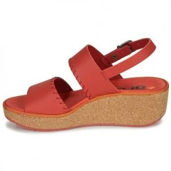 Chaussures Femme Sandales et Nu-pieds Art PARMA Rouge -Sandales Soldes Boutique 21424556 500 D