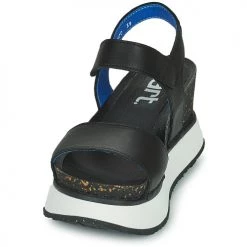 Chaussures Femme Sandales et Nu-pieds Art SANTORINI Noir -Sandales Soldes Boutique 21424560 500 C