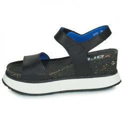 Chaussures Femme Sandales et Nu-pieds Art SANTORINI Noir -Sandales Soldes Boutique 21424560 500 D