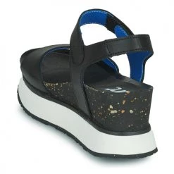 Chaussures Femme Sandales et Nu-pieds Art SANTORINI Noir -Sandales Soldes Boutique 21424560 500 E