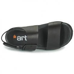 Chaussures Femme Sandales et Nu-pieds Art ANTIBES Noir -Sandales Soldes Boutique 21424562 500 F