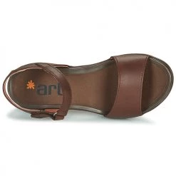Chaussures Femme Sandales et Nu-pieds Art ALFAMA Marron -Sandales Soldes Boutique 21424563 500 F