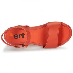 Chaussures Femme Sandales et Nu-pieds Art ALFAMA Rouge -Sandales Soldes Boutique 21424564 500 F