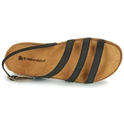 Chaussures Femme Sandales et Nu-pieds El Naturalista PLANGLAO Noir -Sandales Soldes Boutique 21426788 500 F