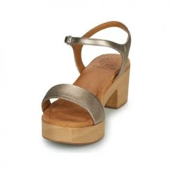 Chaussures Femme Sandales et Nu-pieds Unisa IRITA Champagne -Sandales Soldes Boutique 21426866 500 C