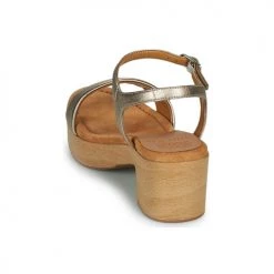 Chaussures Femme Sandales et Nu-pieds Unisa IRITA Champagne -Sandales Soldes Boutique 21426866 500 E