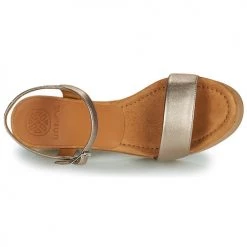 Chaussures Femme Sandales et Nu-pieds Unisa IRITA Champagne -Sandales Soldes Boutique 21426866 500 F