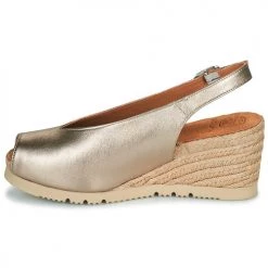 Chaussures Femme Sandales et Nu-pieds Unisa MAESE Doré -Sandales Soldes Boutique 21426868 500 D