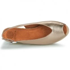 Chaussures Femme Sandales et Nu-pieds Unisa MAESE Doré -Sandales Soldes Boutique 21426868 500 F