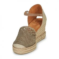 Chaussures Femme Sandales et Nu-pieds Unisa CADAL Beige / Doré -Sandales Soldes Boutique 21426879 500 C
