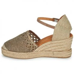 Chaussures Femme Sandales et Nu-pieds Unisa CADAL Beige / Doré -Sandales Soldes Boutique 21426879 500 D