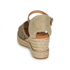 Chaussures Femme Sandales et Nu-pieds Unisa CADAL Beige / Doré -Sandales Soldes Boutique 21426879 500 E