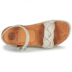 Chaussures Femme Sandales et Nu-pieds Unisa COPLA Ecru -Sandales Soldes Boutique 21426885 500 F