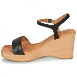 Chaussures Femme Sandales et Nu-pieds Unisa RITA Noir -Sandales Soldes Boutique 21426888 500 D